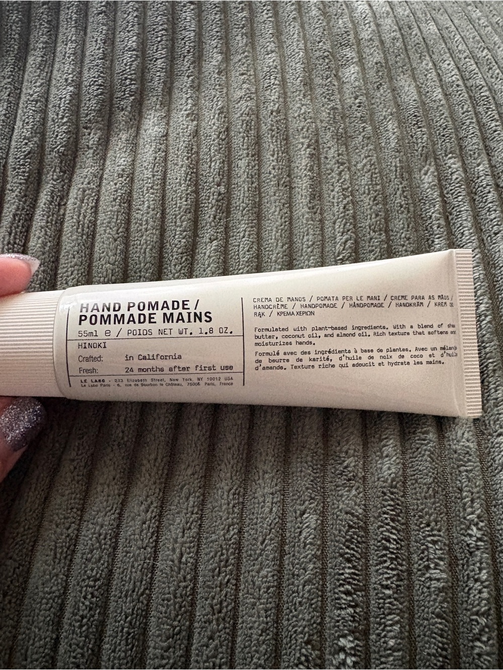 Le Labo Basil Hand Pomade Mains 1.8 oz / 55ml New & Sealed RP: $37